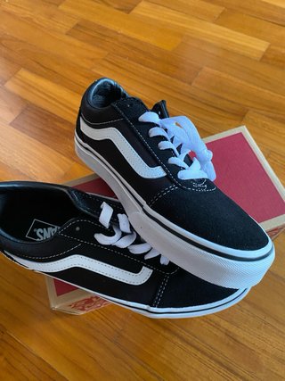 Scarpe Vans Ward nere bianche sneakers donna