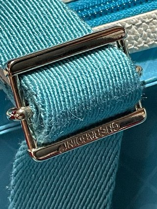 Borsa Gherardini tessuto turchese