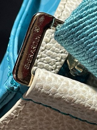 Borsa Gherardini tessuto turchese