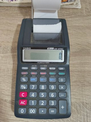 Calculadora Casio con impresora