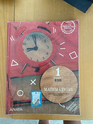 Matemáticas 1 ESO trimestre 1 y 2 Anaya