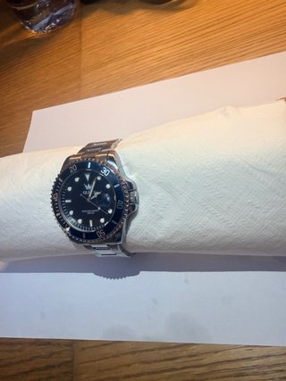 Reloj OLEVS Negro y Plateado