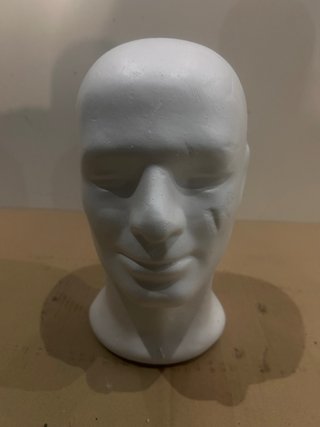 Cabeza Maniquí Expositora Blanca