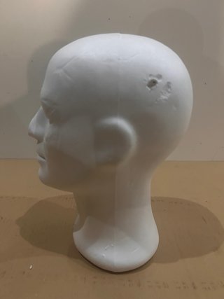 Cabeza Maniquí Expositora Blanca