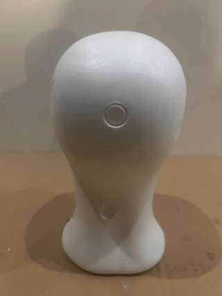 Cabeza Maniquí Expositora Blanca