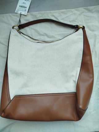 Bolso Zara Beige y Marrón