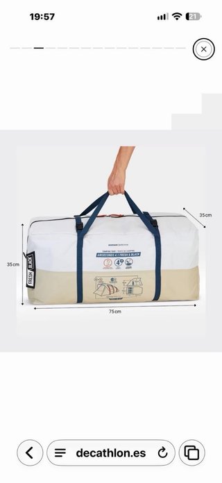 QUECHUA Tienda campaña hinchable 4 personas