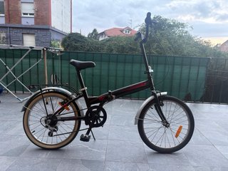 Bicicleta plegable 20 negra