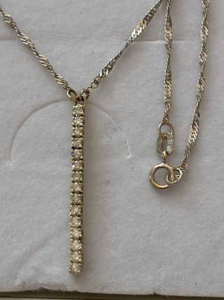 Colgante Tira Oro 18k con Diamantes 0.75 Ct