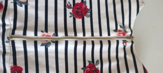 Abito H&M righe e rose 6-8 anni