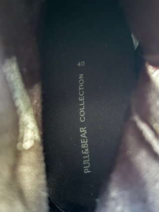 Botines Plataforma Terciopelo Negro Pull&Bear