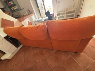 Sofá 3 plazas naranja