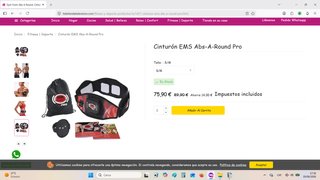Electroestimulador Gym Form Abs-A-Round