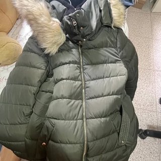 Abrigo Zara Verde Militar Talla M