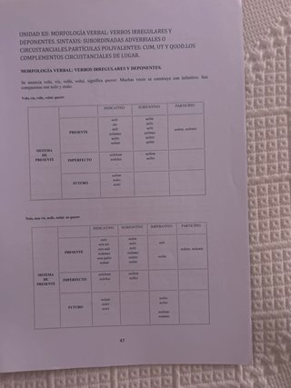 Librillo de apuntes de Latín – Bachillerato y PAU