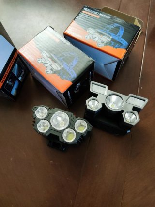 Foco frontal LED 5 luces USB nuevo a estrenar