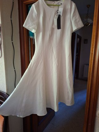 Vestido Blanco Black Halo