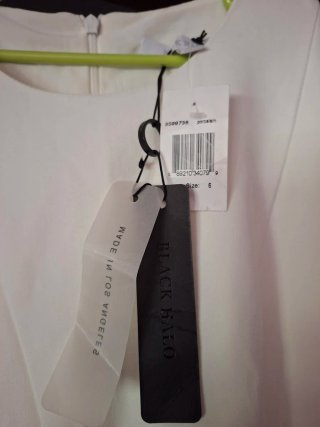 Vestido Blanco Black Halo