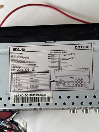Radio EVUS DD190R Negro
