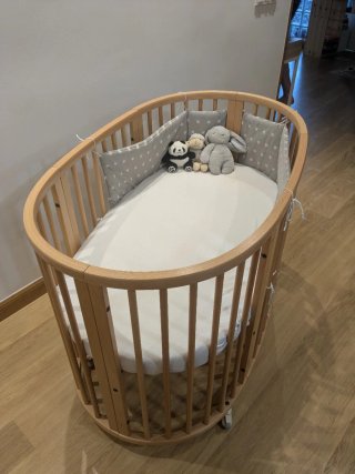 Cuna Stokke Sleepi Ovalada Madera