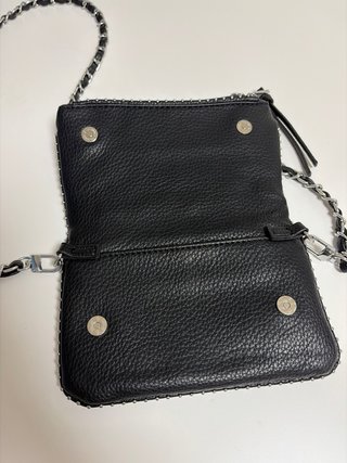 Bolso estilo Zadig & Voltaire negro con tachuelas