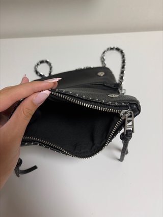 Bolso estilo Zadig & Voltaire negro con tachuelas