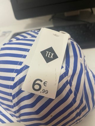 Gorra TEX Rayas Azul y Blanco