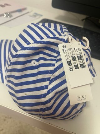 Gorra TEX Rayas Azul y Blanco