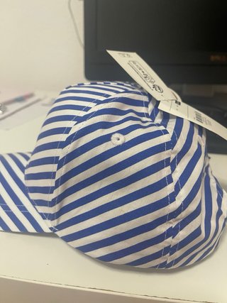 Gorra TEX Rayas Azul y Blanco