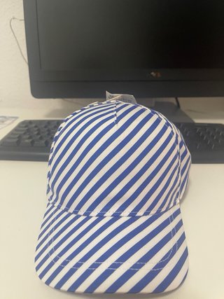Gorra TEX Rayas Azul y Blanco