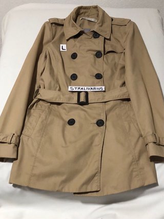 Gabardina Stradivarius Beige Talla M