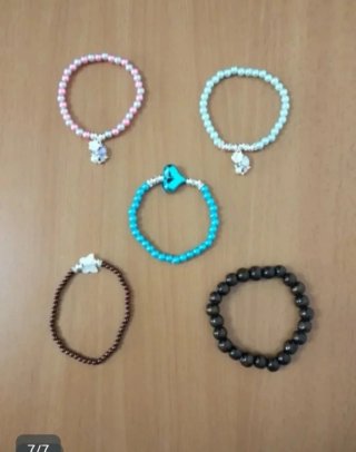 Lote de 5 pulseras elásticas