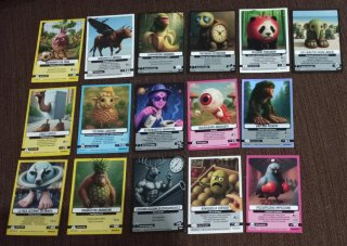 Lote de 16 cartas y 8 cromos variados.