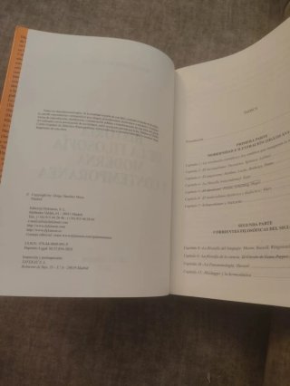 Historia de la filosofía moderna y contemporánea