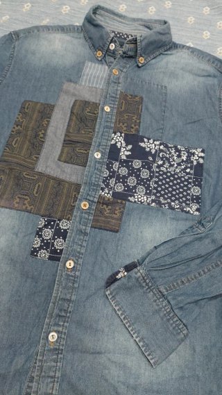 Camicia Desigual Patchwork Taglia M