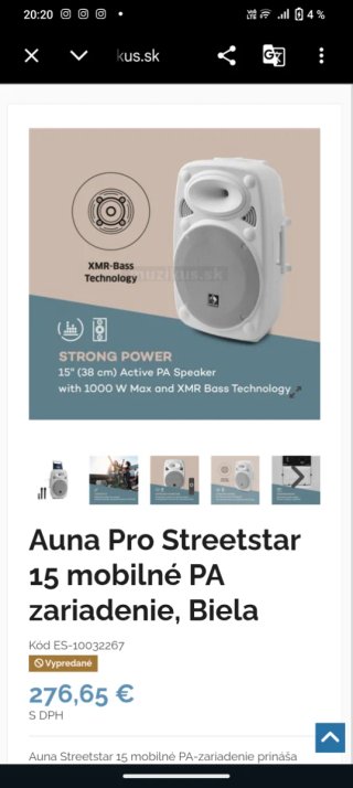 Altavoz Auna 15P con Batería y trípode