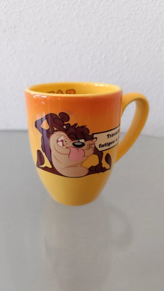 Taza cerámica Taz con frase
