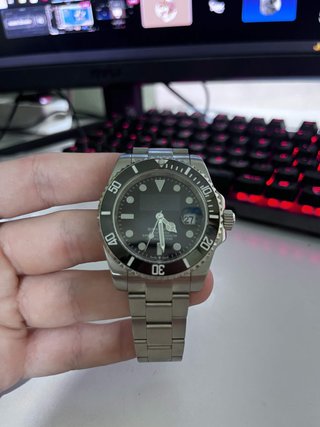 Reloj Negro Plata