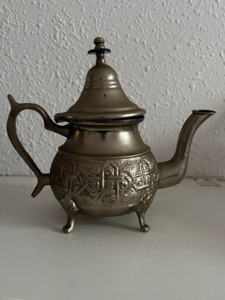 Tetera Marroquí Antigua Plata Vintage