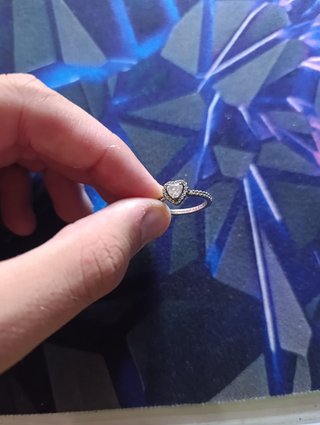 Anillo Corazón Blanco Pandora