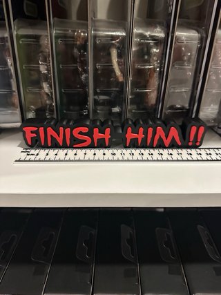 Finish Him!! 3D logo