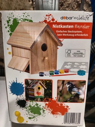 Casetta per uccelli da decorare fai da te