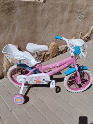 Bici niña Peppa Pig con ruedines