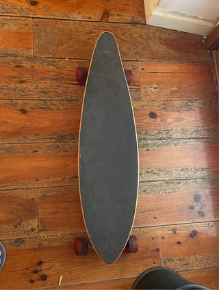 Longboard Moai 38” Sancheski - Cruiser ruedas roja