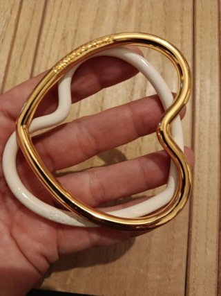 Pulseras Bimba y Lola Corazón Doradas y Blancas
