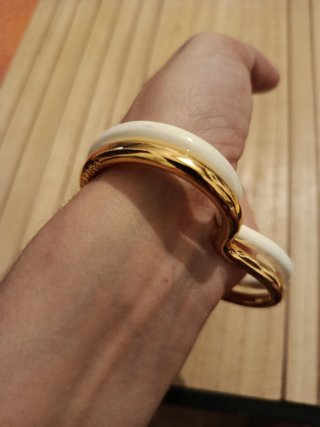 Pulseras Bimba y Lola Corazón Doradas y Blancas