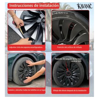 Tapacubos KAVANIC 19" Tesla Model Y 20-24