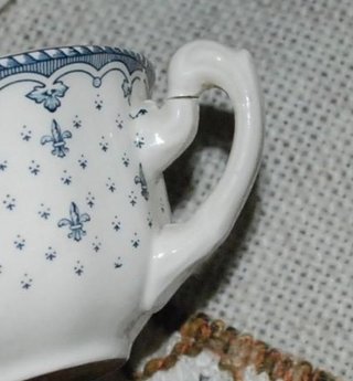 Juego de café Pickman Cartuja Sevilla Flor de Lis