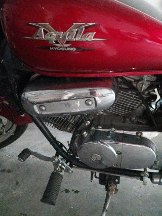 Moto Cruiser 2.50cc Roja y Plata