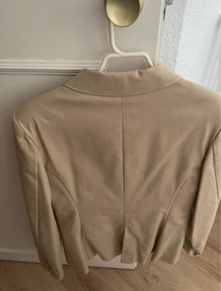 Chaqueta MNG Beige Mujer